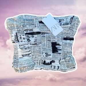 Zara newsprint bustier bandeau top, size S 📰